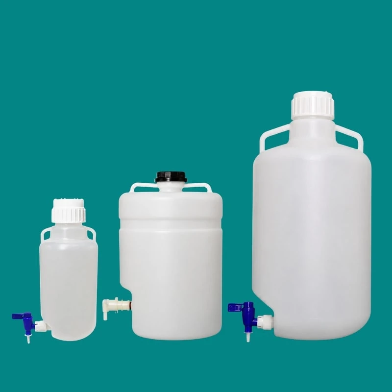 HDPE 带龙头大容量储液瓶