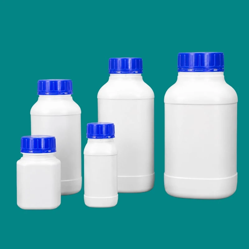 HDPE 方形粉末瓶