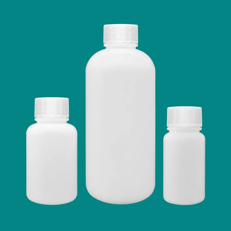 白色 HDPE 圆形试剂瓶
