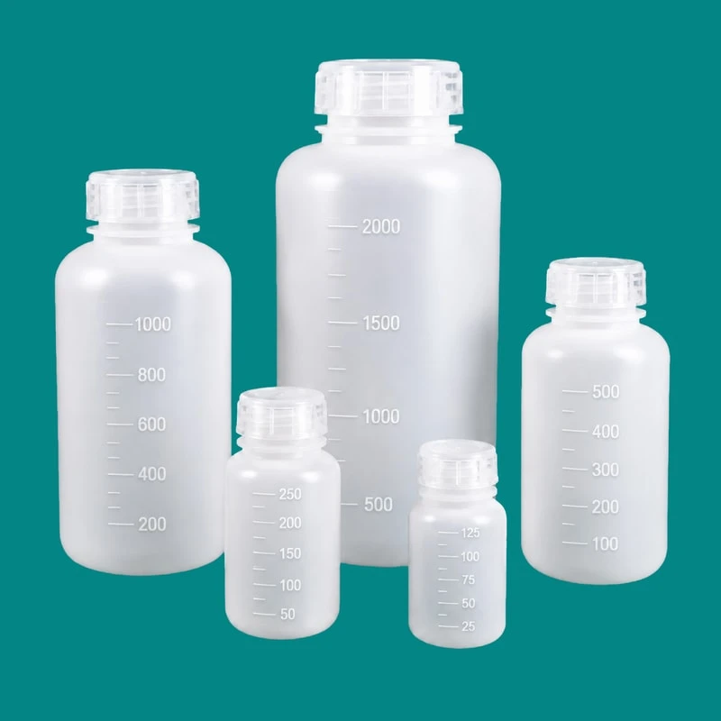 白色 HDPE 刻度广口试剂瓶
