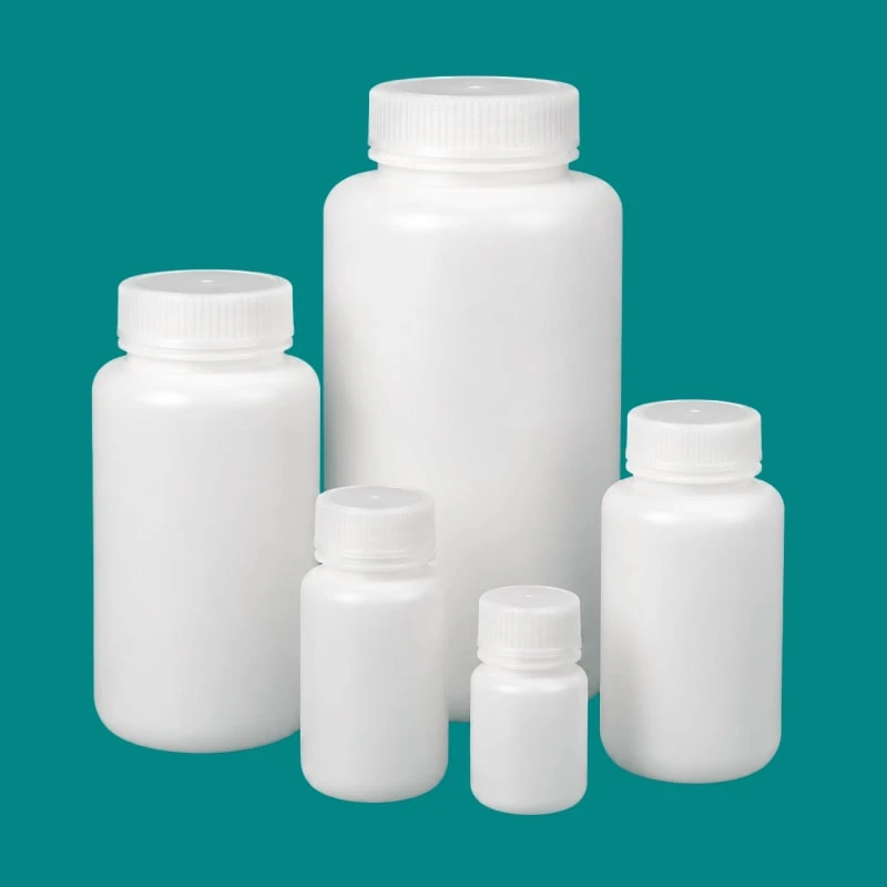 本色 HDPE 广口试剂瓶