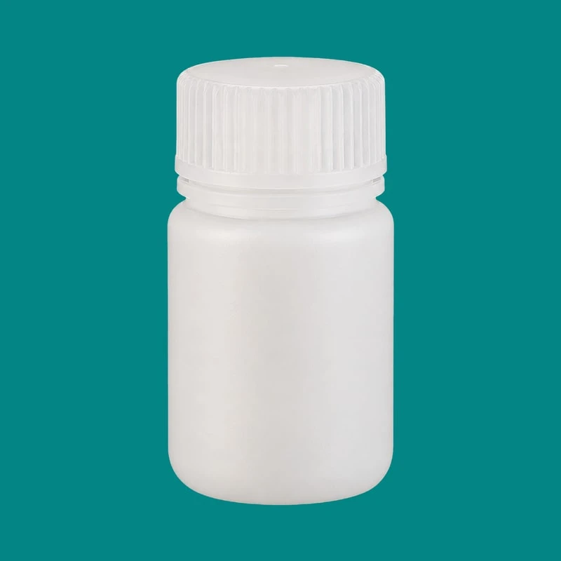 本色 HDPE 广口试剂瓶 — 30 mL — 货号 82037N